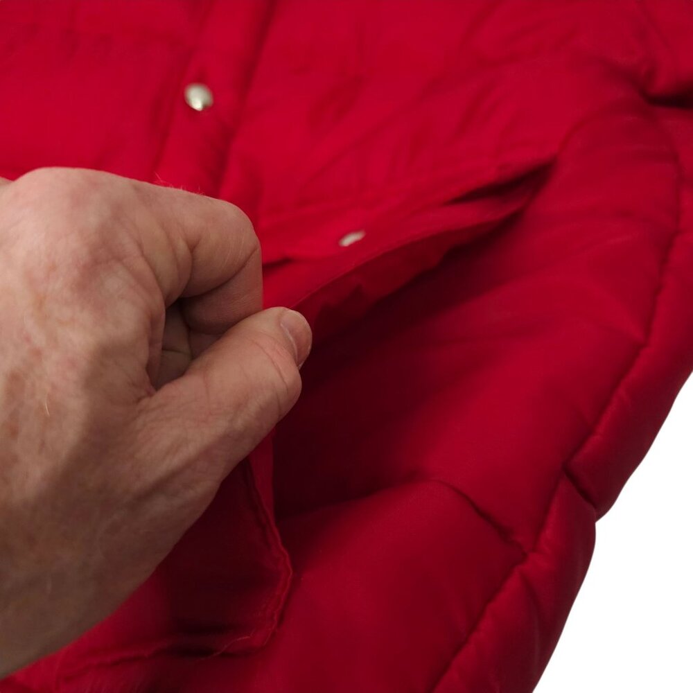 Pla Jac By Dunbrooke Puffer Jacket Men L Snap Front AC Delco GM Vtg 70s 80s Coat - Picture 9 of 16